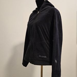 Marmot Black Hooded Fleece Full Zip